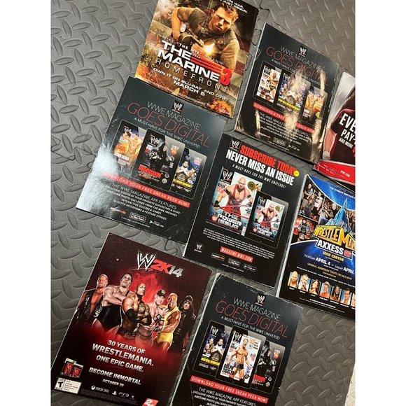 8 pc WWE Magazine Lot‎ 2013 2014 Daniel Bryan WWF Retro AEW John Cena Wrestling - Picture 10 of 12